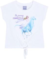 Disney Frozen Bílé tričko se zavazováním vpředu FROZEN, 104