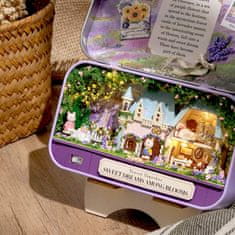 HABARRI Miniaturní domek pro kutily s LED osvětlením Zámek pro princezny