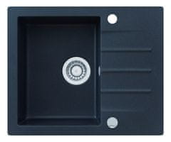 Axis Granitový dřez s krátkým odkapem Mojito 600.5E Barvy: bílá, černá, kávová, šedá - Night glow