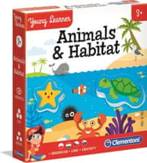 Clementoni Young Learner: Zvířátka a biotop 6x3 dílky