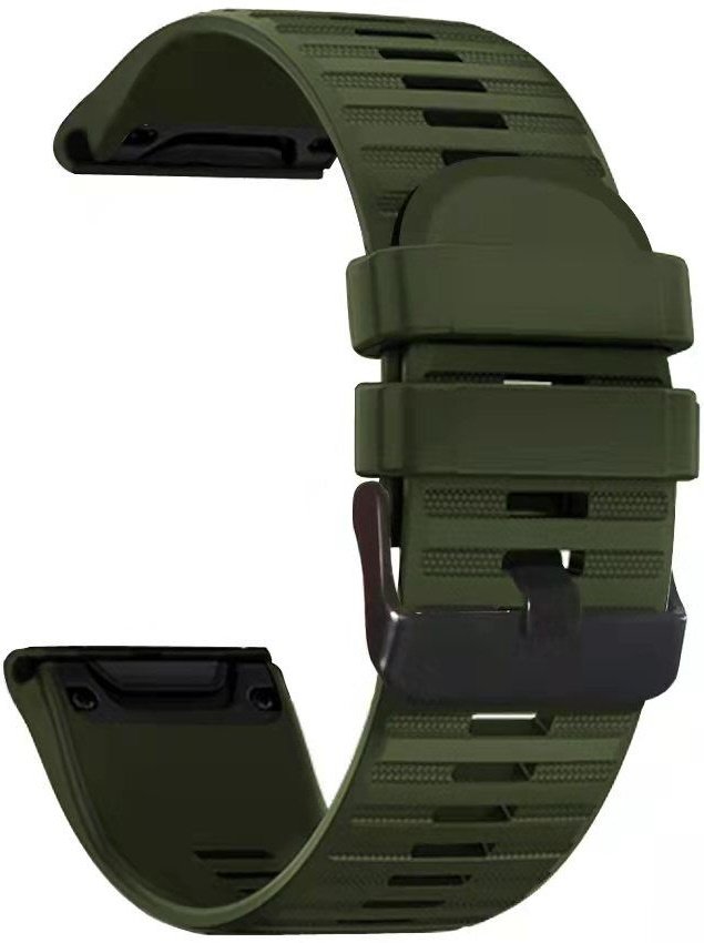 RhinoTech řemínek pro Garmin QuickFit sportovní silikonový 26mm, RTSS-039-NG, tmavě zelený