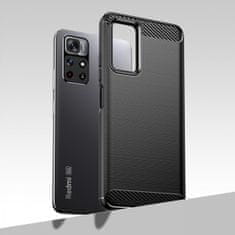 MG Carbon Case Flexible silikonový kryt na Xiaomi Poco M4 Pro 5G, černý