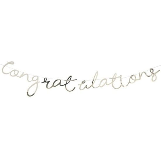 MojeParty Girlanda zlatá Congratulations