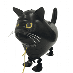 MojeParty Chodící balónek Kočka černá 57 cm