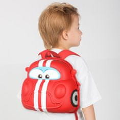HABARRI Červený batoh pro děti ve věku 3-6 let - Auto