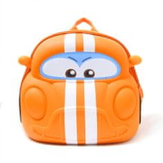 HABARRI Oranžový batoh pro děti ve věku 3-6 let - Auto.