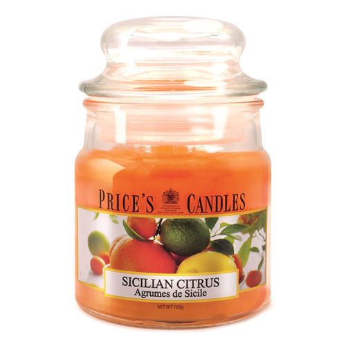 Price's Candles Svíčka ve skleněné dóze Price´s Candles, Sicilské citrusy, 100 g