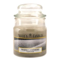 Price's Candles Svíčka ve skleněné dóze Price´s Candles, Hřejivý kašmír, 100 g