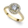 Elegantní pozlacený prsten Sunshine 63268G (Obvod 52 mm)
