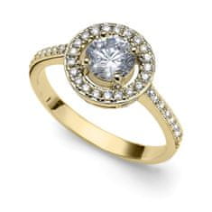 Oliver Weber Elegantní pozlacený prsten Sunshine 63268G (Obvod 52 mm)