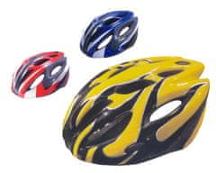BROTHER CSH25L červená/modrá/žlutá cyklistická helma velikost L(58-60cm) 2015