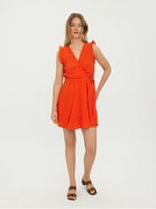 Vero Moda Dámské šaty VMNATALI 10263273 Cherry Tomato (Velikost XS)