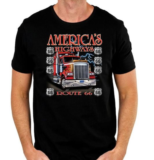 BrinX.cz Route 66 Americas Highway - nové tričko pro kamioňáky