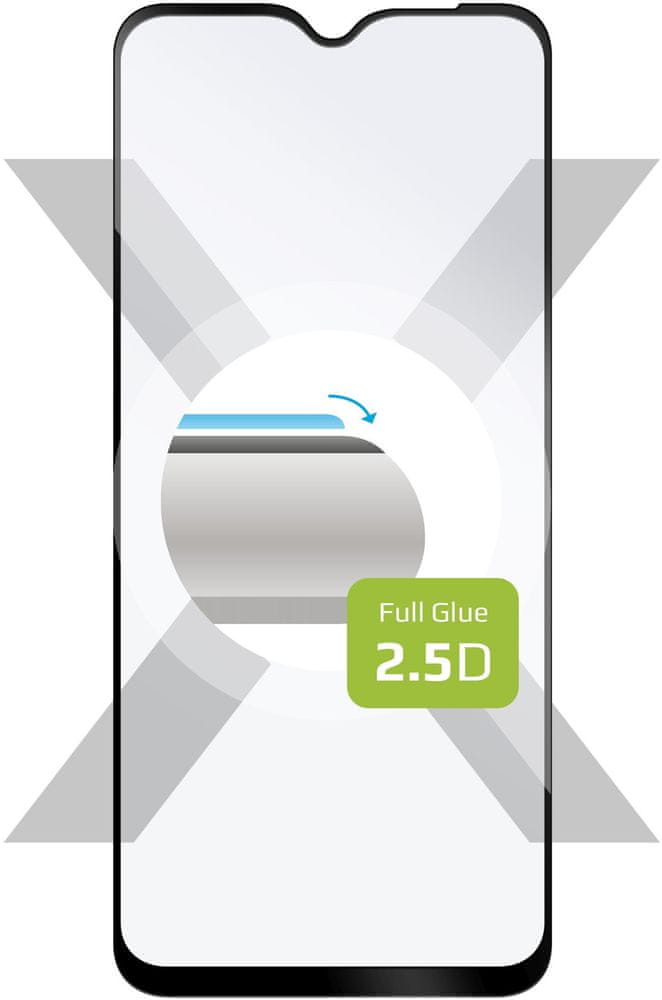 Levně FIXED ochranné tvrzené sklo Full-Cover pro Samsung Galaxy A23 5G, lepení přes celý displej, FIXGFA-923-BK, čiré/černé
