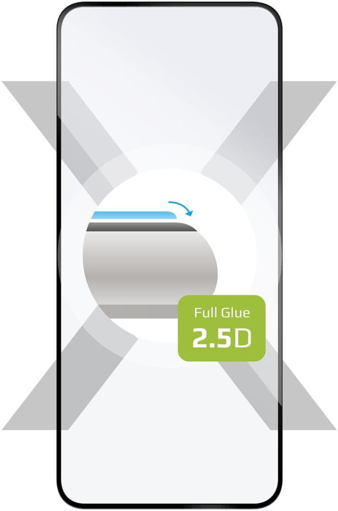 FIXED ochranné tvrzené sklo Full-Cover pro Xiaomi Redmi Note 11, přes celý displej, FIXGFA-932-BK, čiré/černé
