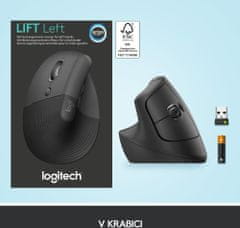 Logitech Lift, graphite (pro leváky) (910-006474)