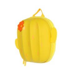 HABARRI Žlutý batoh pro děti ve věku 3-6 let - kaktus s květinou