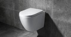 REA CARLO mini - rimless závěsná WC mísa 49x37 s pomalu-padajícím sedátkem ABS, bílá, REA-C6200