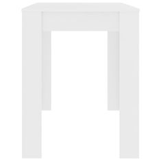 Vidaxl Jídelní stůl bílý 120 x 60 x 76 cm dřevotříska