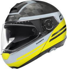 Schuberth Helmets přilba C4 PRO CARBON Tempest černo-žluto-šedá XS