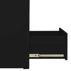 Greatstore Kancelářská skříň černá 46 x 62 x 72,5 cm ocel