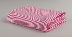 Kaarsgaren Bambusová deka růžové proužky oboulíc