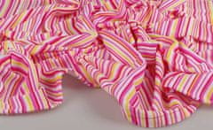 Kaarsgaren Bavlněná letní deka růžové proužky