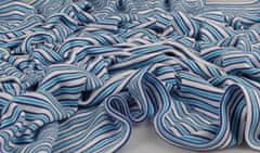 Kaarsgaren Bambusová deka modré proužky oboulíc