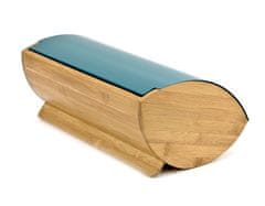 KASSEL Zásobník na chléb Bambusový dřevěný chlebník s ocelovým víkem 93511