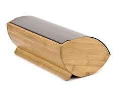 KASSEL Zásobník na chléb Bambusový dřevěný chlebník s ocelovým víkem 93510