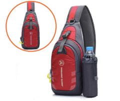 INTEREST sportovní batoh přes rameno nepromokavý - UNISEX. Barva červená.