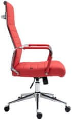 BHM Germany Kancelářská židle Kolumbus, pravá kůže, červená