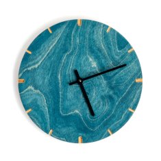 Atelier Paletky Dřevěné hodiny KOIVU 28, Tmavě modrá 5030-B
