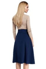 Made of Emotion Dámská midi sukně Moore M302 tmavě modrá XL