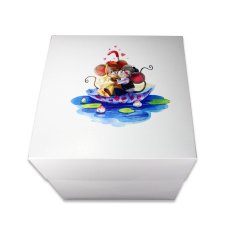 CENTROBAL Dortová krabice na vysoké dorty 29x29x30 cm Zamilované myšky (10ks)