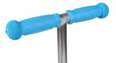 Koloběžka tříkolová MINI SCOOTER se svítícími kolečky, modrá H-026-MO