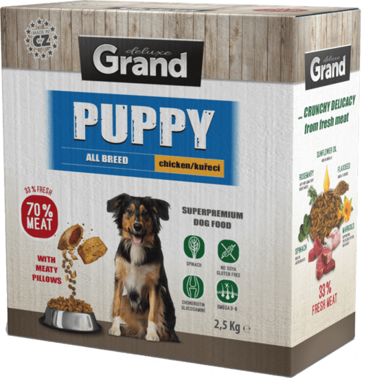 GRAND Deluxe Puppy Granule kuřecí - více velikostí