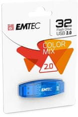 Emtec USB flash disk "C410 Color", modrá, 32GB, USB 2.0, ECMMD32GC410