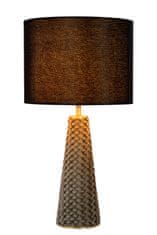 LUCIDE  Stolní lampa Velvet Grey, průměr 25cm