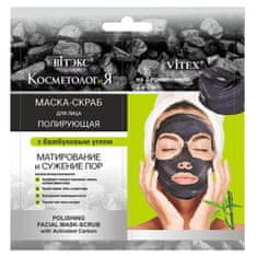 Vitex-belita KOSMETOLOGIE - Leštící peelingové Maska Na Tvář s bambusovým Uhlím (2x7ml)