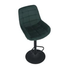 KONDELA Barová židle Chiro New - tmavozelená