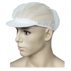 M&C - Modern Company Tylové čepice s tvrdým kšiltem bílé barvy