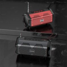 DUDAO Bezdrátový Bluetooth 5.0 reproduktor Dudao 3W 500mAh rádio - Červená KP15008
