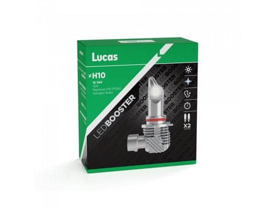 Lucas Lucas 12V/24V H10 LED žárovka PY20d, sada 2 ks 6500K
