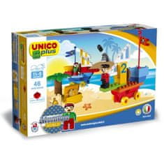 Unico Plus Unico Plus stavebnice Piráti - boj o ostrov s pokladem kompatibilní 46 dílů