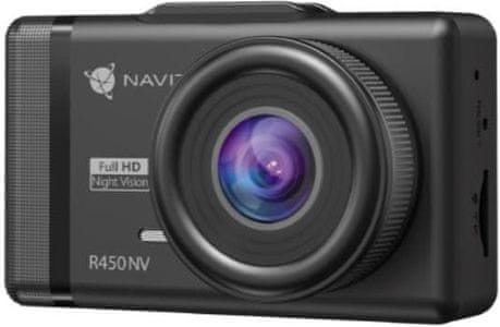 autokamera navitel r450 nv ips displej snímač s nočním viděním 4vrstvé sklo čočky usb rozhraní full hd rozlišení videa