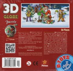 D-Toys 3D Globe puzzle Máme rádi Santu 60 dílků