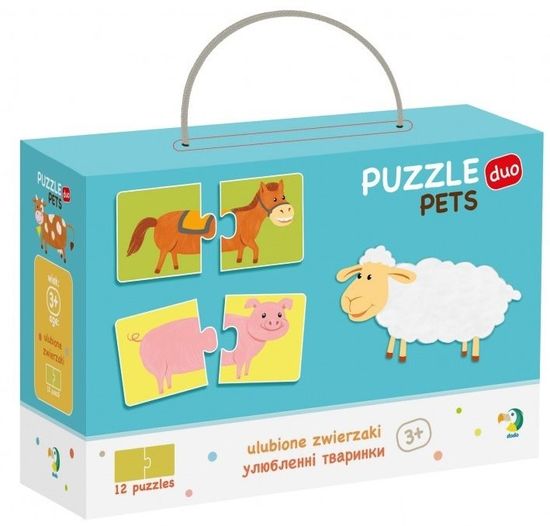 Dodo Toys Puzzle Domácí zvířátka 12x2 dílky