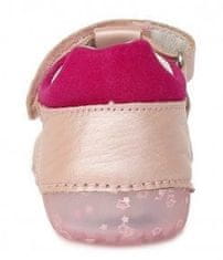 D-D-step dívčí barefoot sandály H015-543 růžová 21