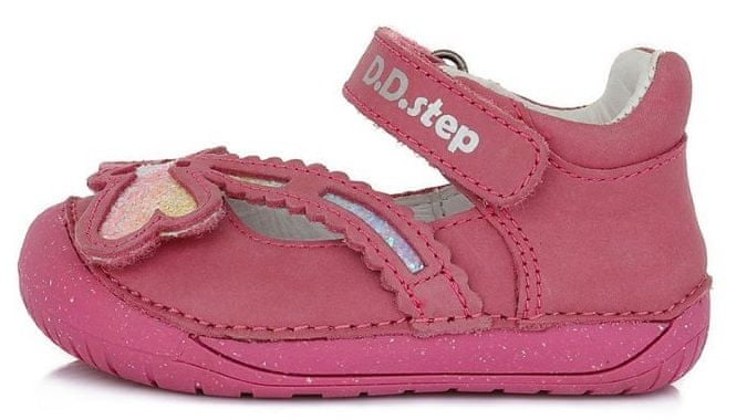 D-D-step dívčí barefoot sandály H070-511 růžová 25